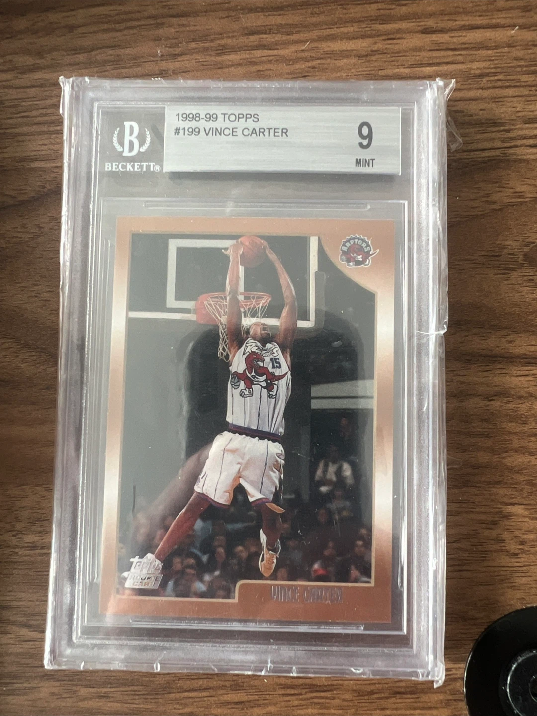 1998-99 Topps #199 Vince Carter Rookie Card BGS 9 Mint