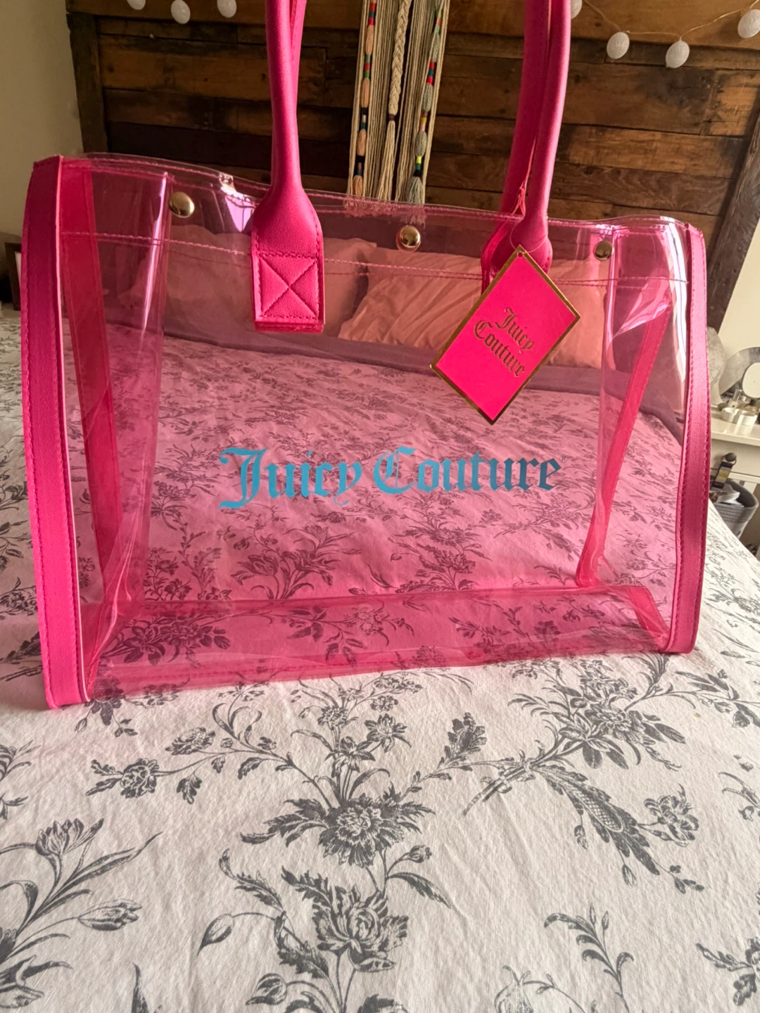 Juicy Couture Pink Clear Tote Bag - photo 2