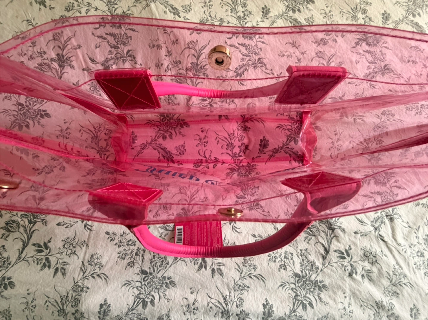 Juicy Couture Pink Clear Tote Bag - photo 4
