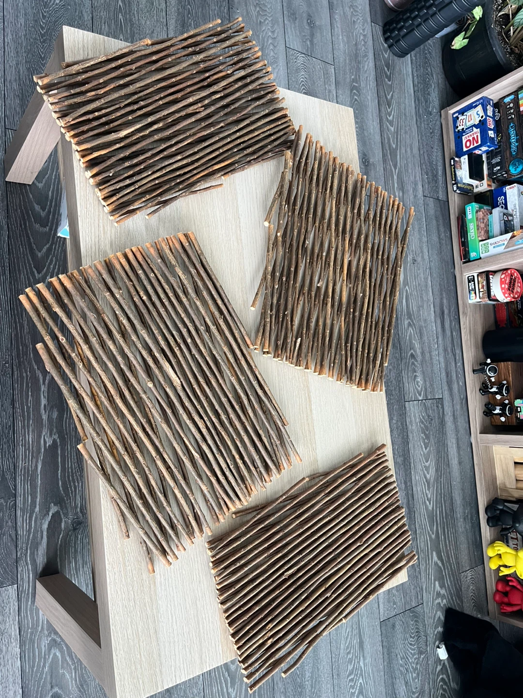 Set of 4 Rustic Twig Trellis Panels - photo 2