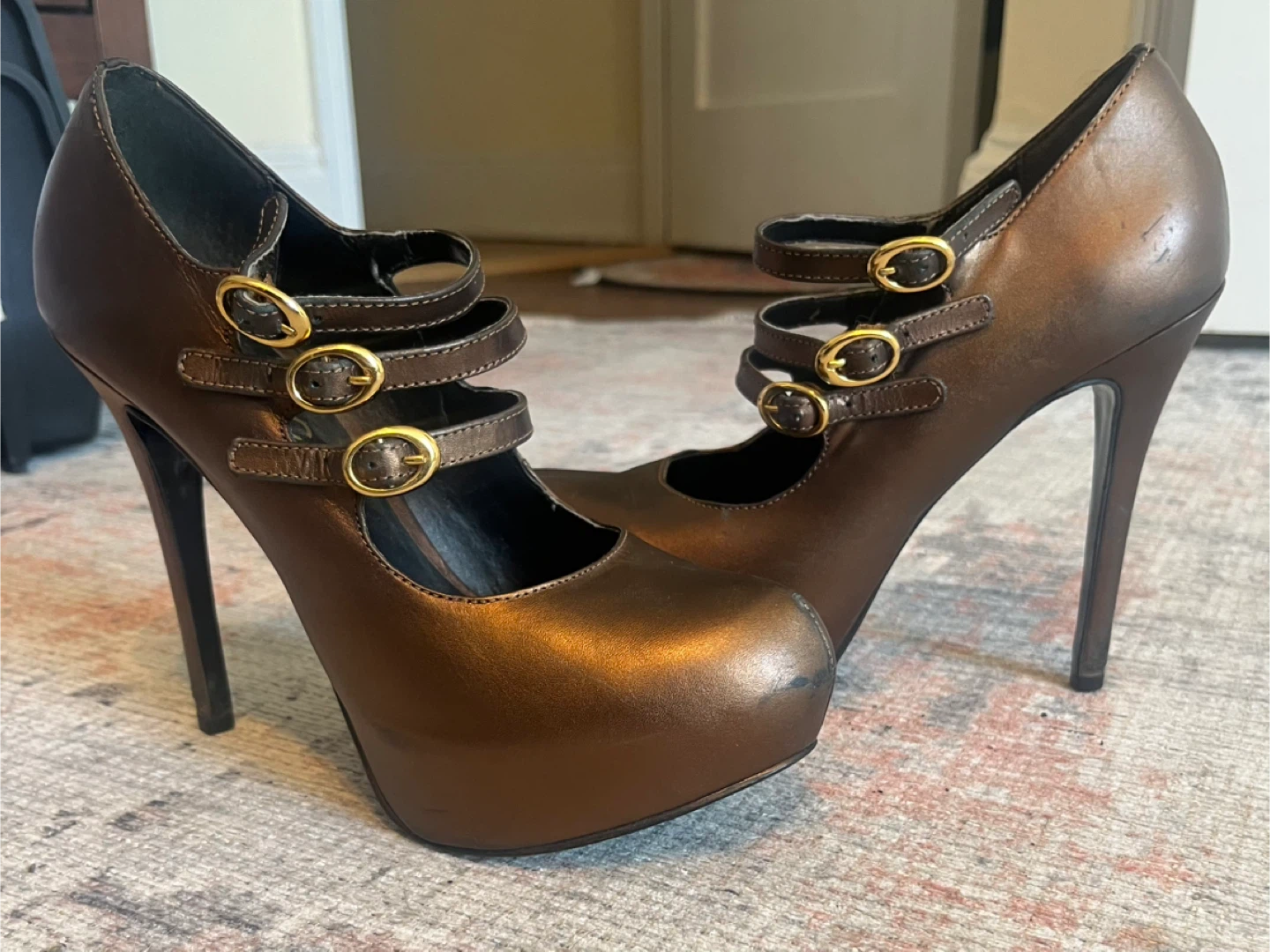 Office London Women's Brown size 7 Mary Jane Heels - photo 2