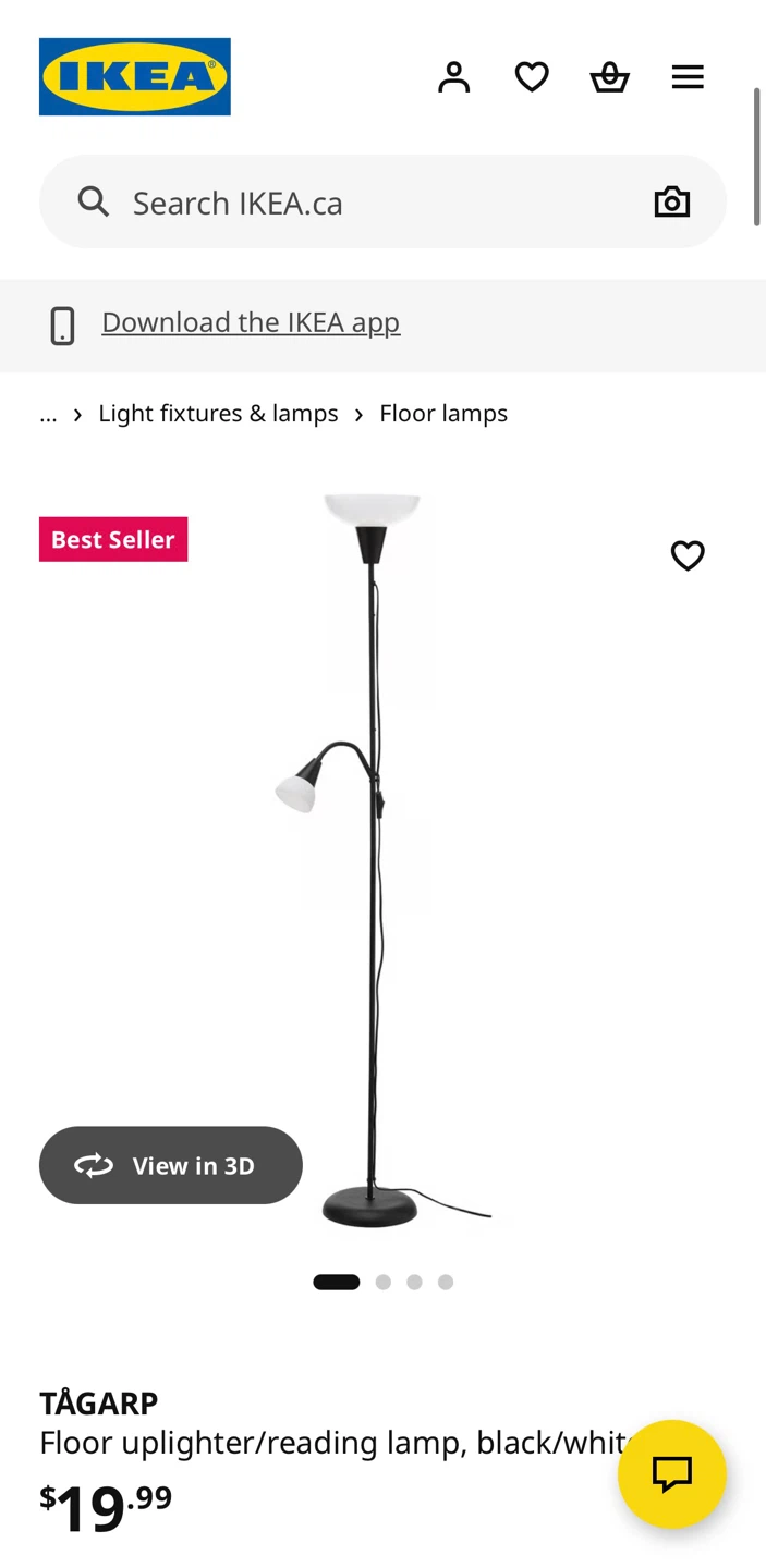 IKEA TÄLGARp Floor Uplighter/Reading Lamp - photo 2