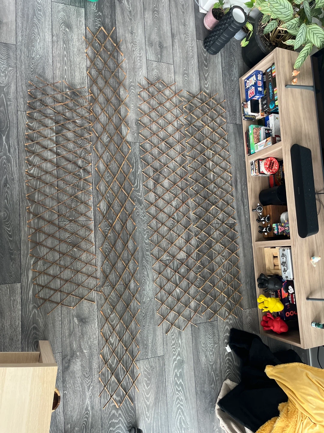 Set of 4 Rustic Twig Trellis Panels - photo 3