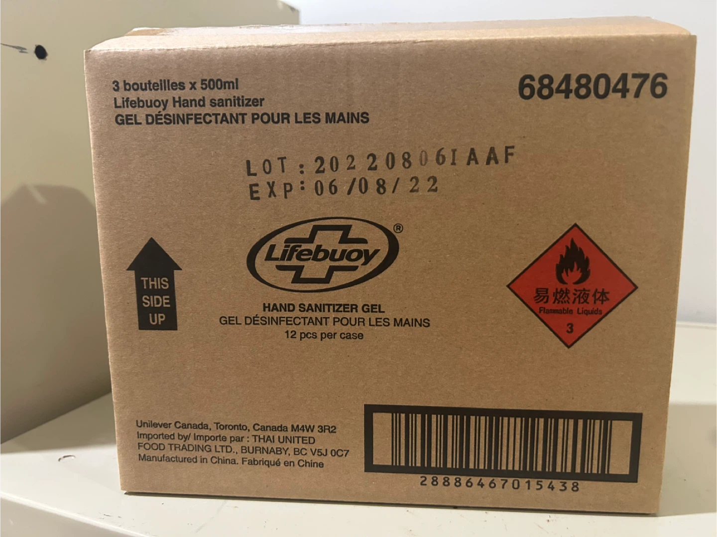 Lifebuoy Hand Sanitizer Gel 500ml - 3 Bottles - photo 2