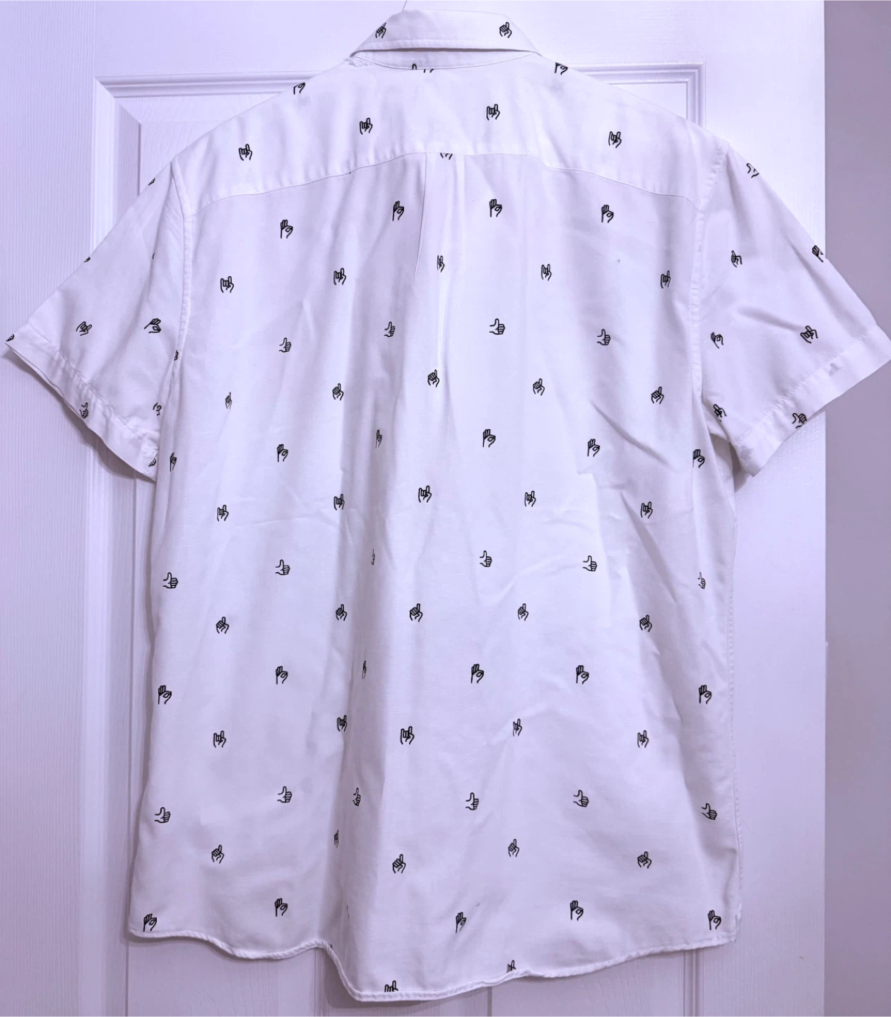 American Eagle Short Sleeve Button Up Shirt Size L - photo 2