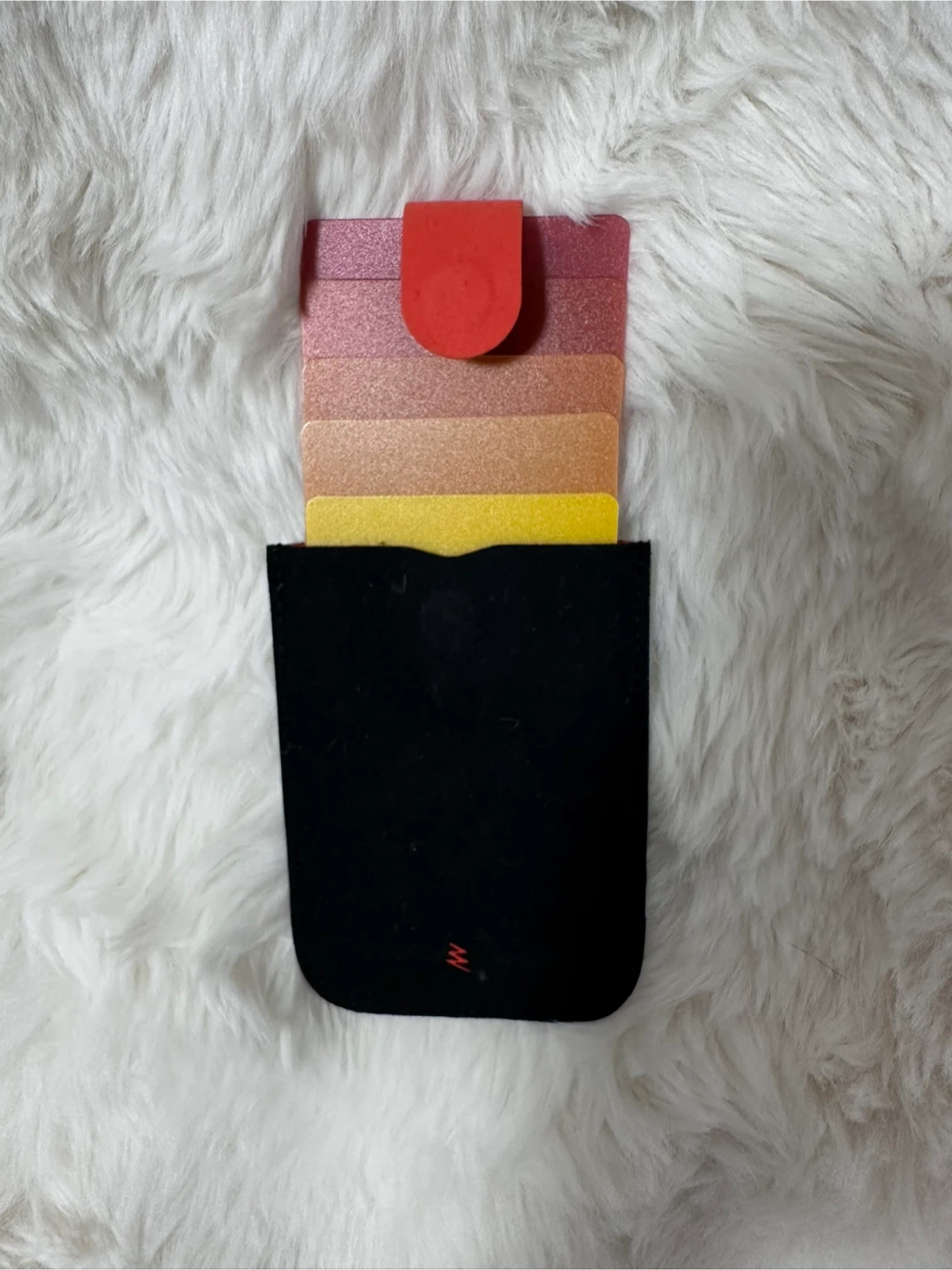 Shiny Card Holder with Red Tab - photo 2