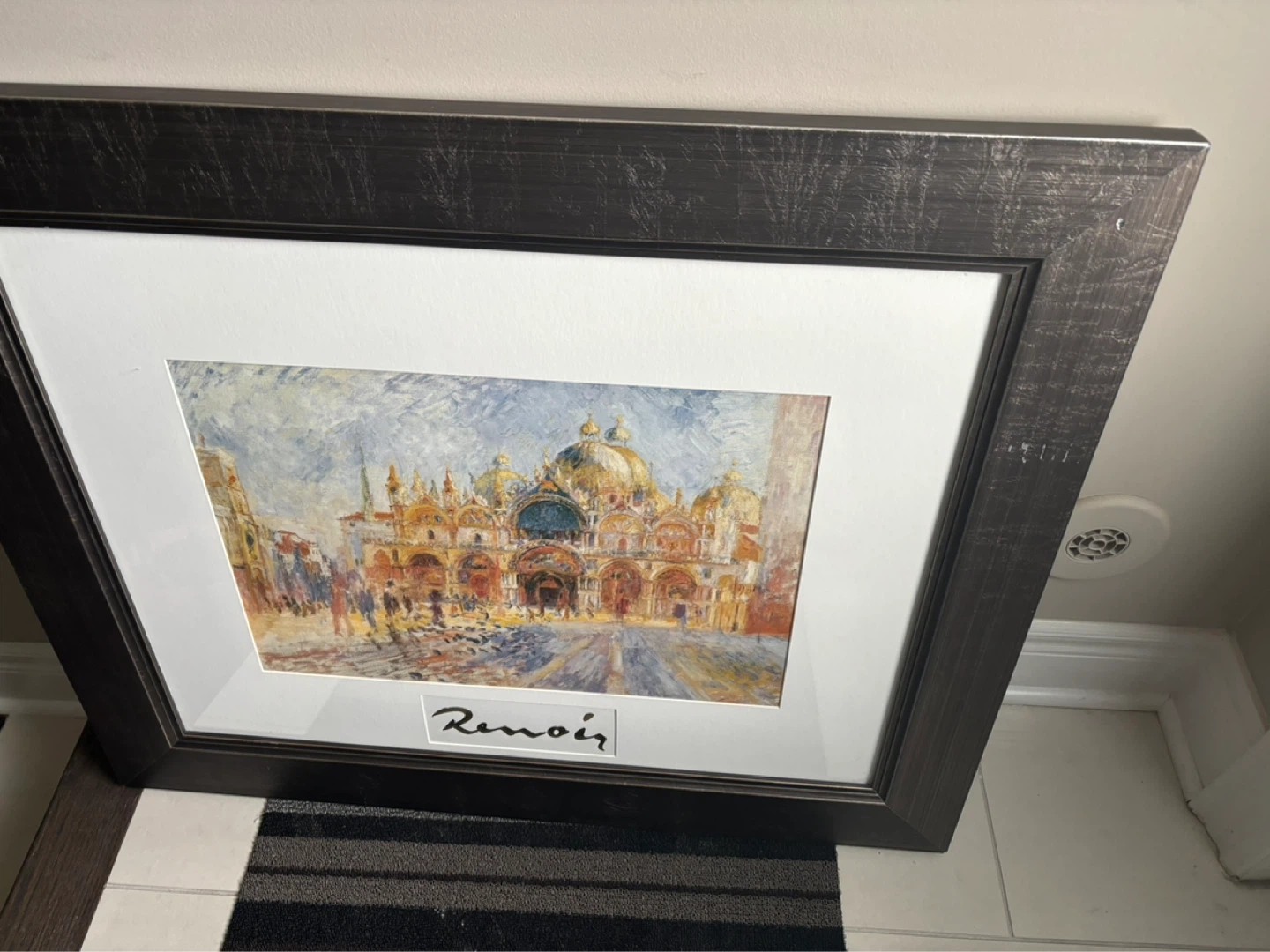 Framed Renoir print under glass - photo 2