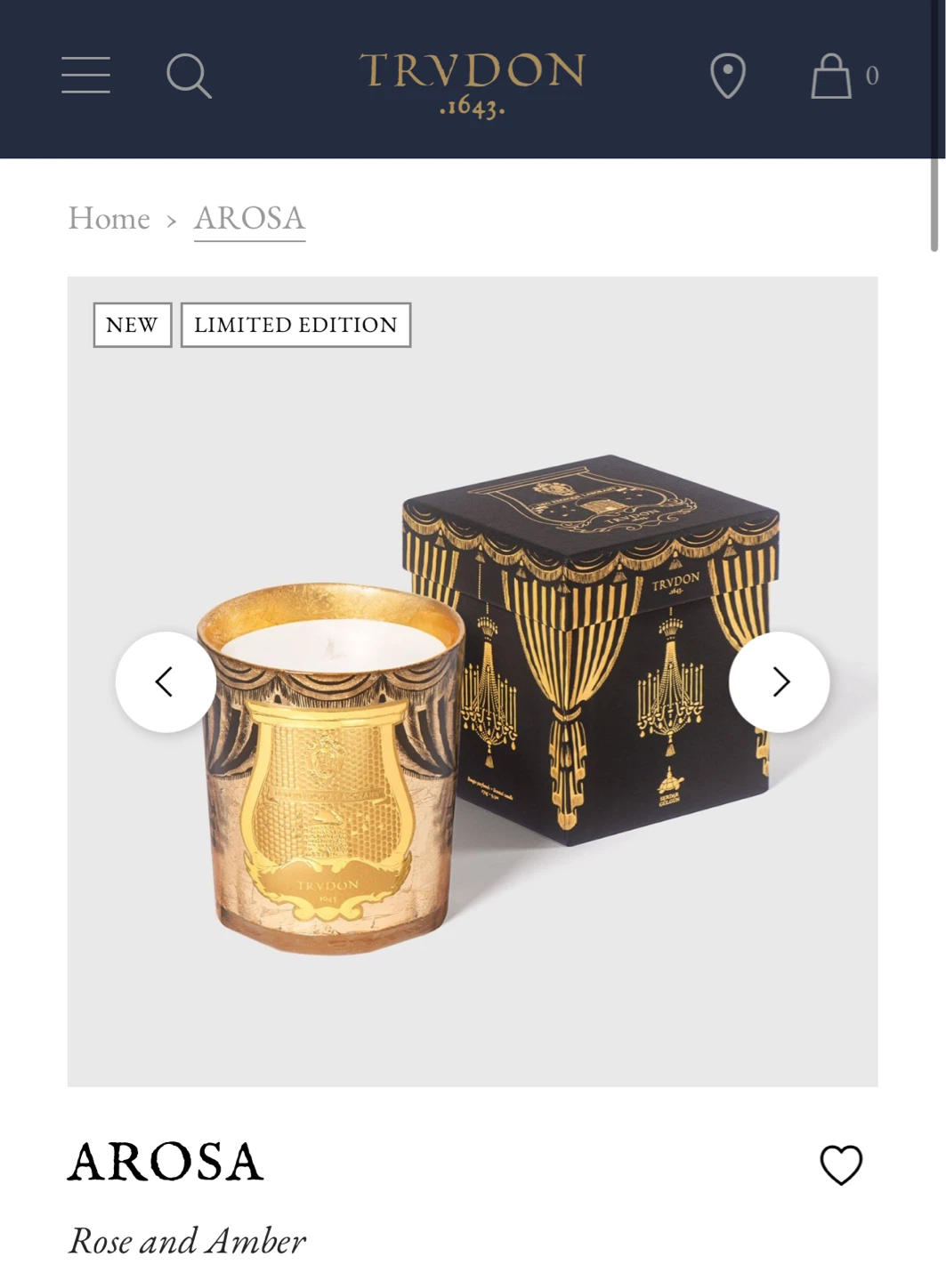 Trudon Arosa Parfumee Scented Candle