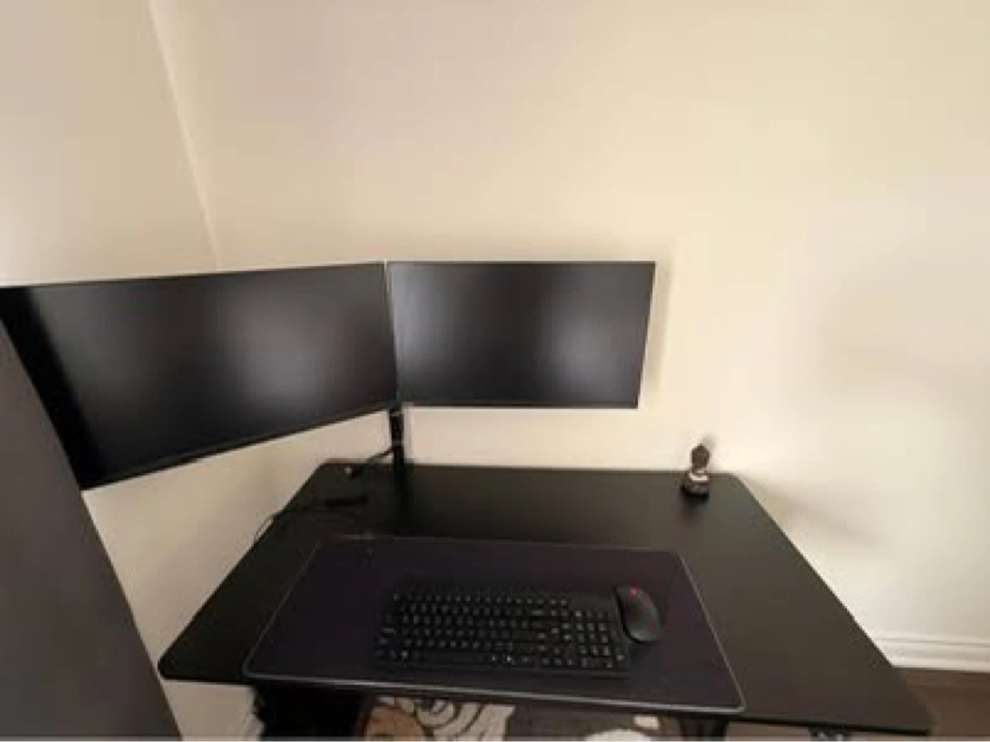 Black electric Sit and Stand Desk