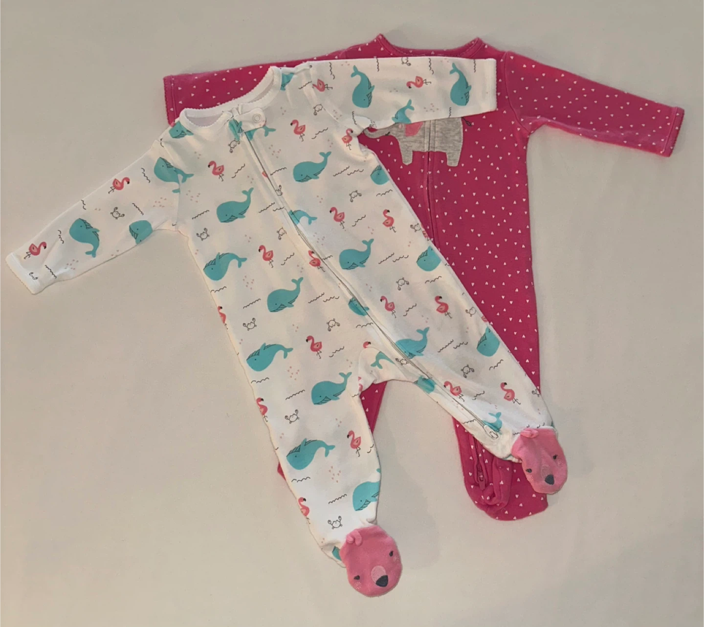 Footed Sleepers 3-6 Months (2-Pack)