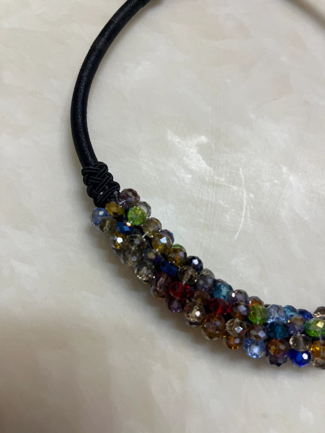 FREE 🥕 Multicolour Beaded Choker Necklace - photo 2