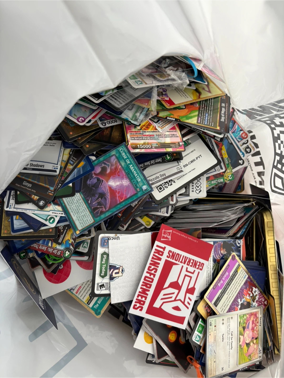 Giant Lot of Pokemon, Yugioh, One Piece, DBZ, MTG Bulk
