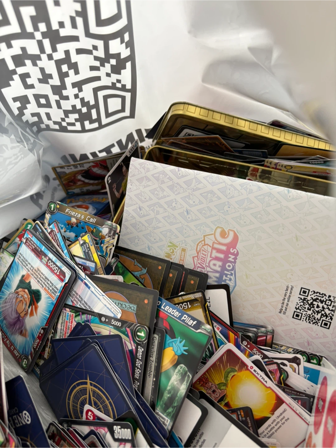 Giant Lot of Pokemon, Yugioh, One Piece, DBZ, MTG Bulk - photo 2