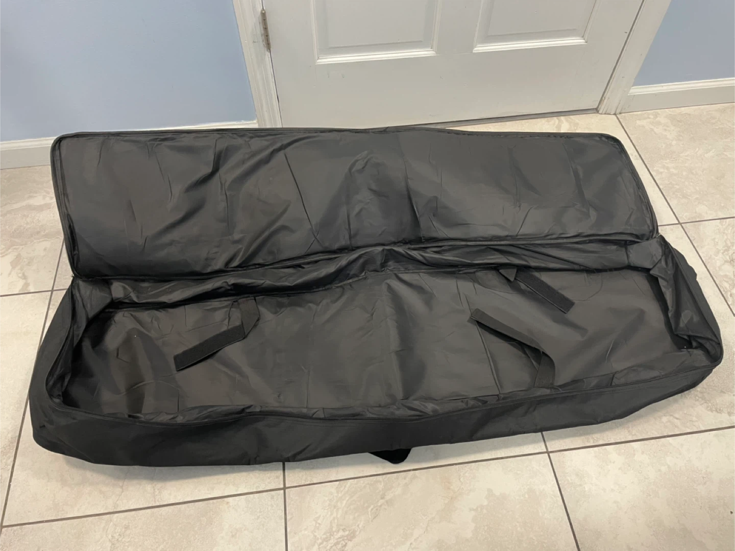 Black Padded Keyboard Gig Bag Case with Red Trim 88 keys - photo 5