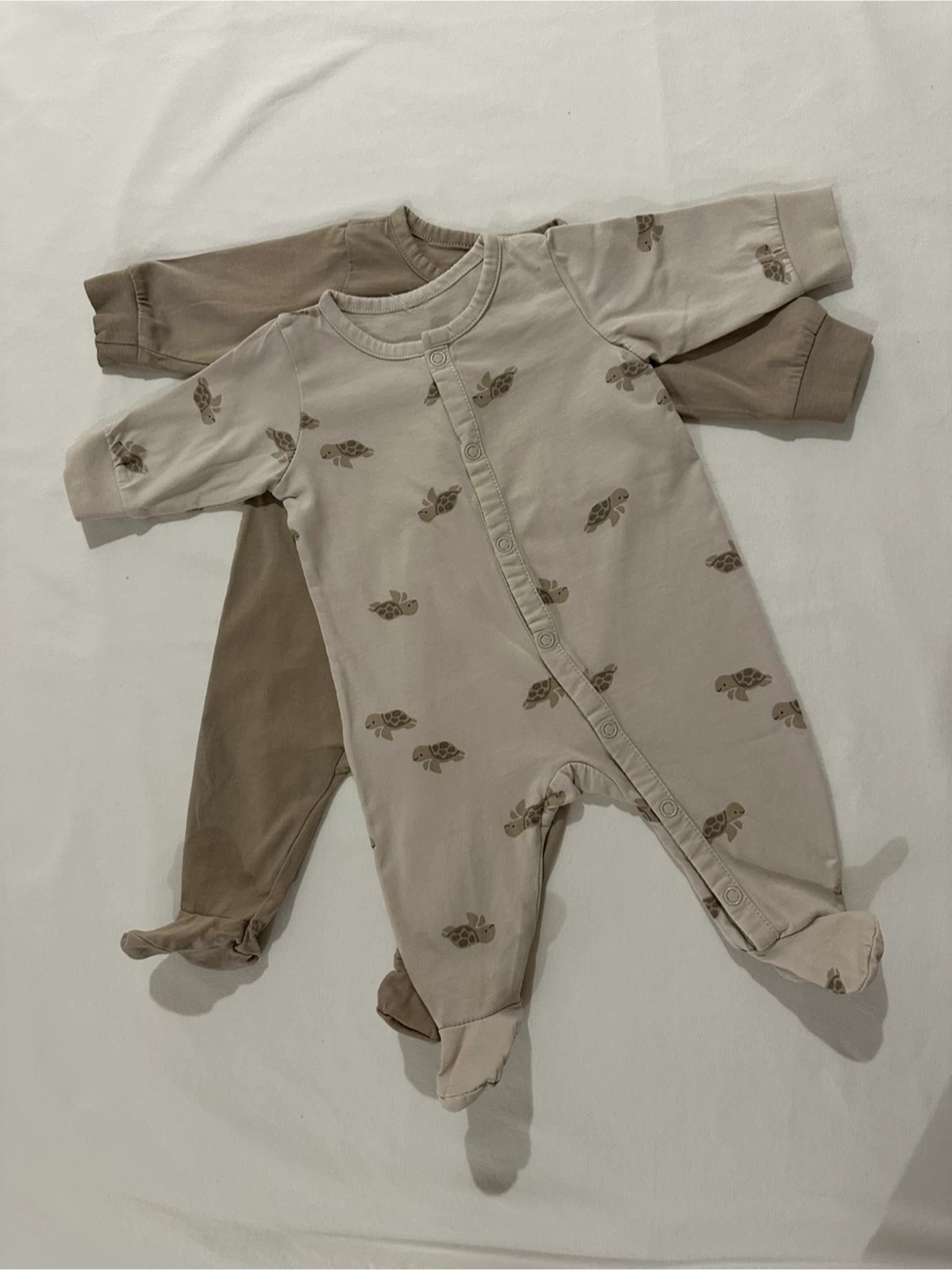 2-Pack Cotton Pajama Jumpsuits NB (1-2M)