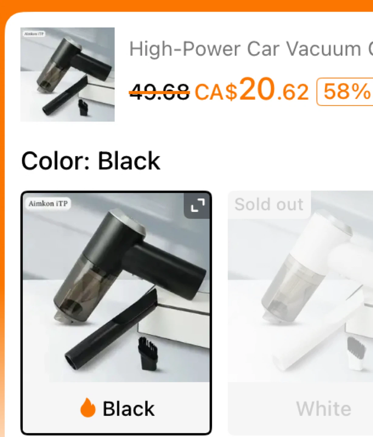 High-Power Car Vacuum Cleaner