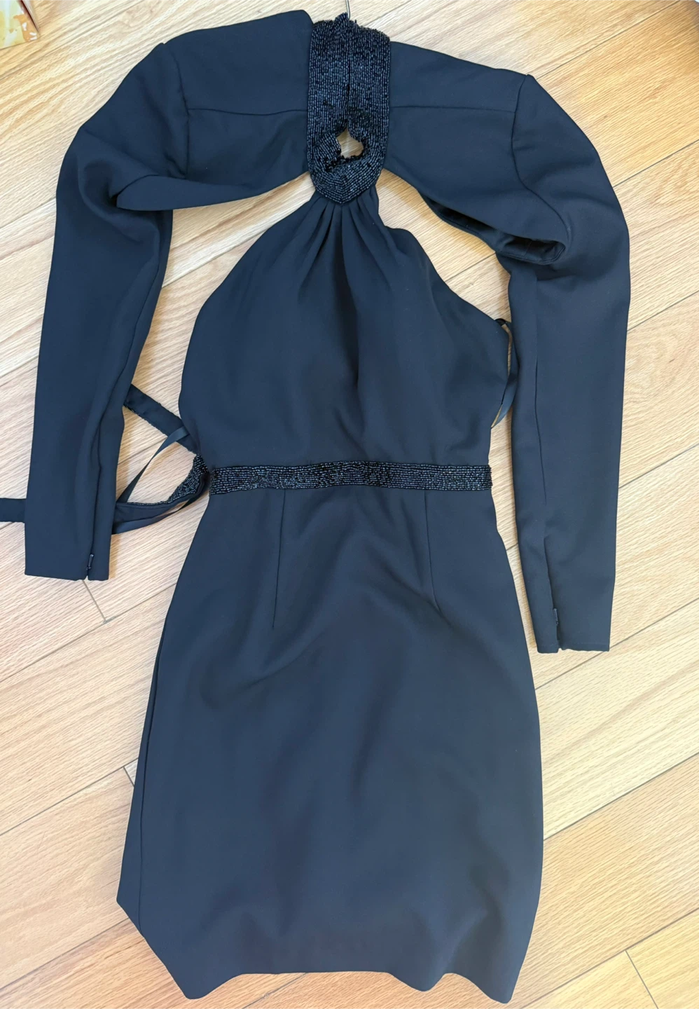 Black Halterneck Dress with Bolero