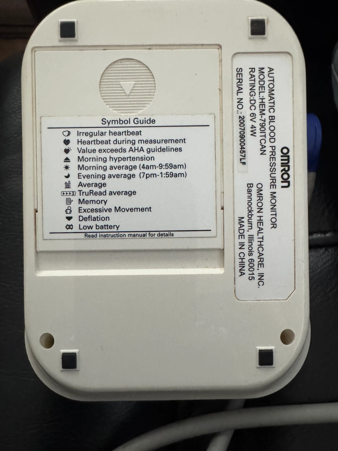 Omron HEM-790IT Automatic Blood Pressure Monitor - photo 2