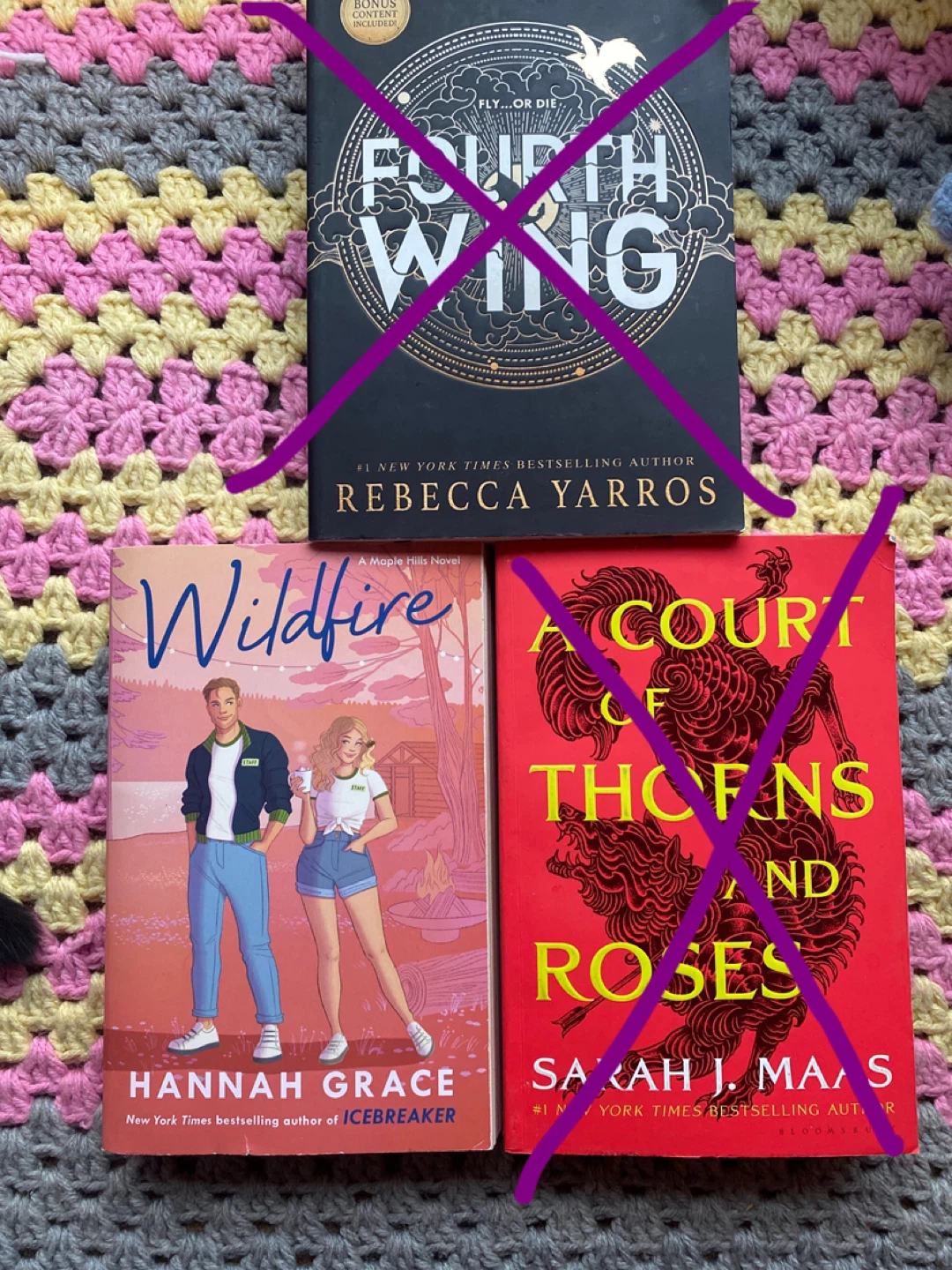 Fourth Wing, Wildfire, and A Court of Thorns and Roses Books