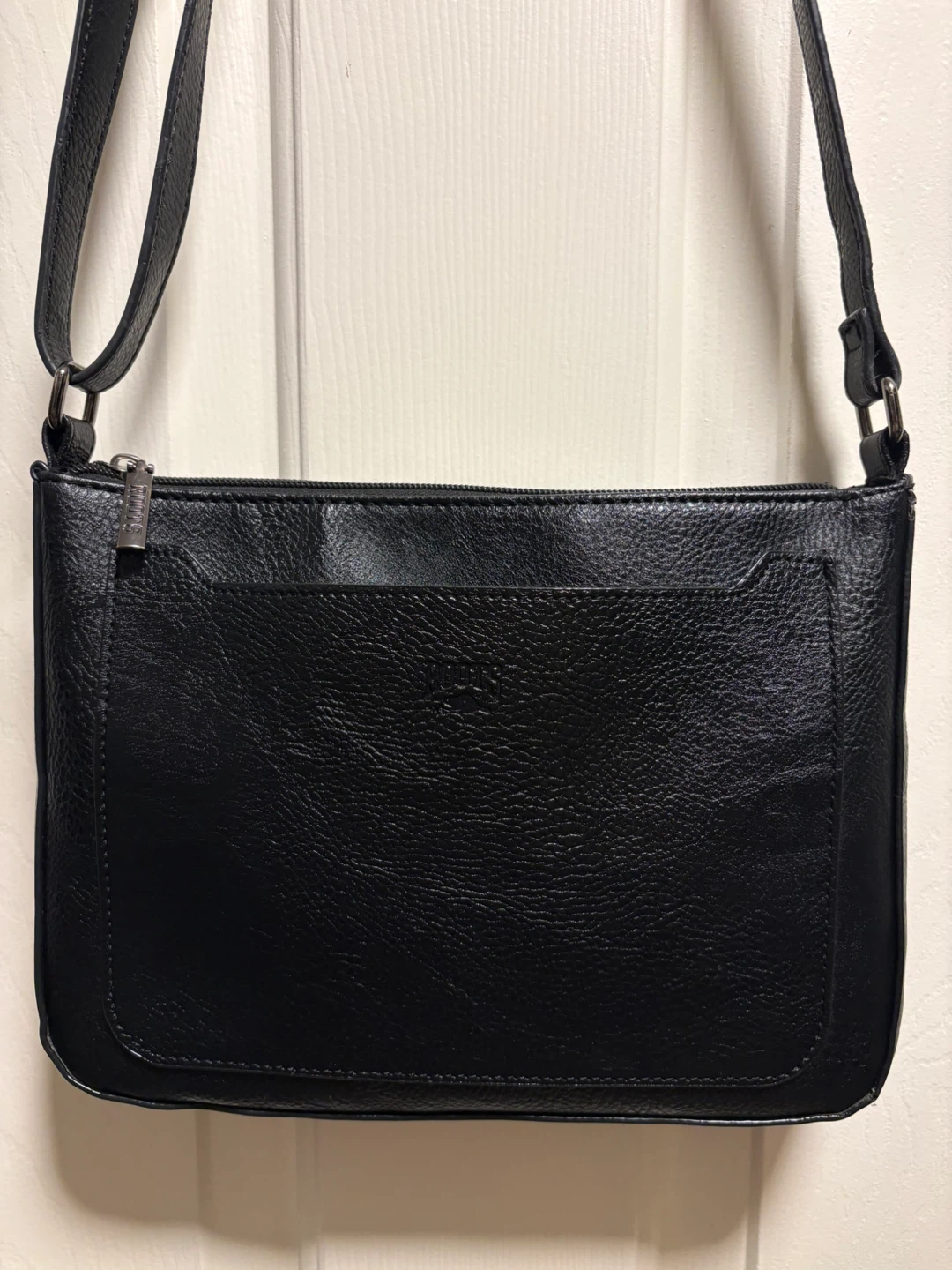 Roots Black Leather Crossbody Bag - photo 2