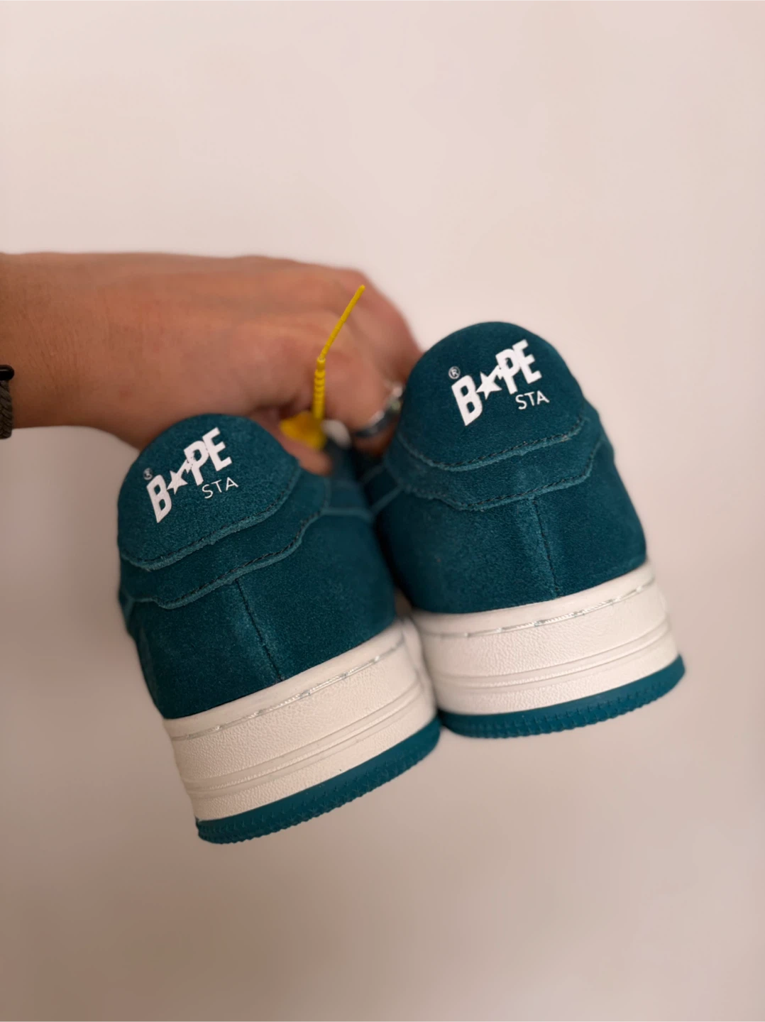 BAPE STA Teal Suede Sneakers - photo 3