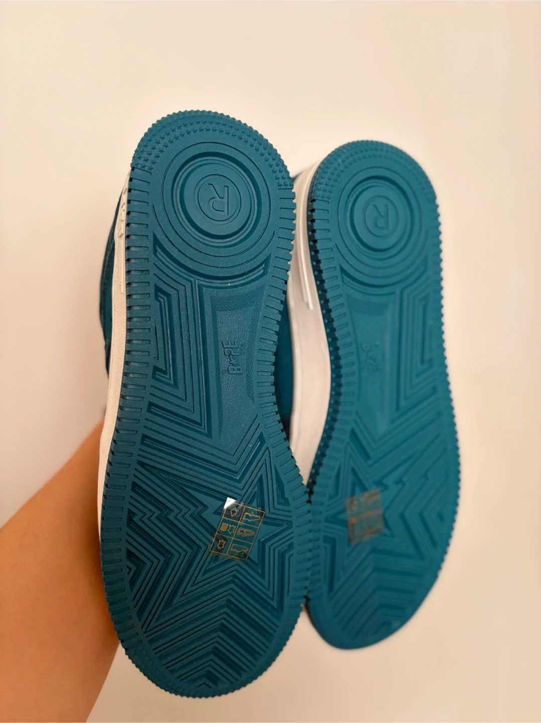 BAPE STA Teal Suede Sneakers - photo 2