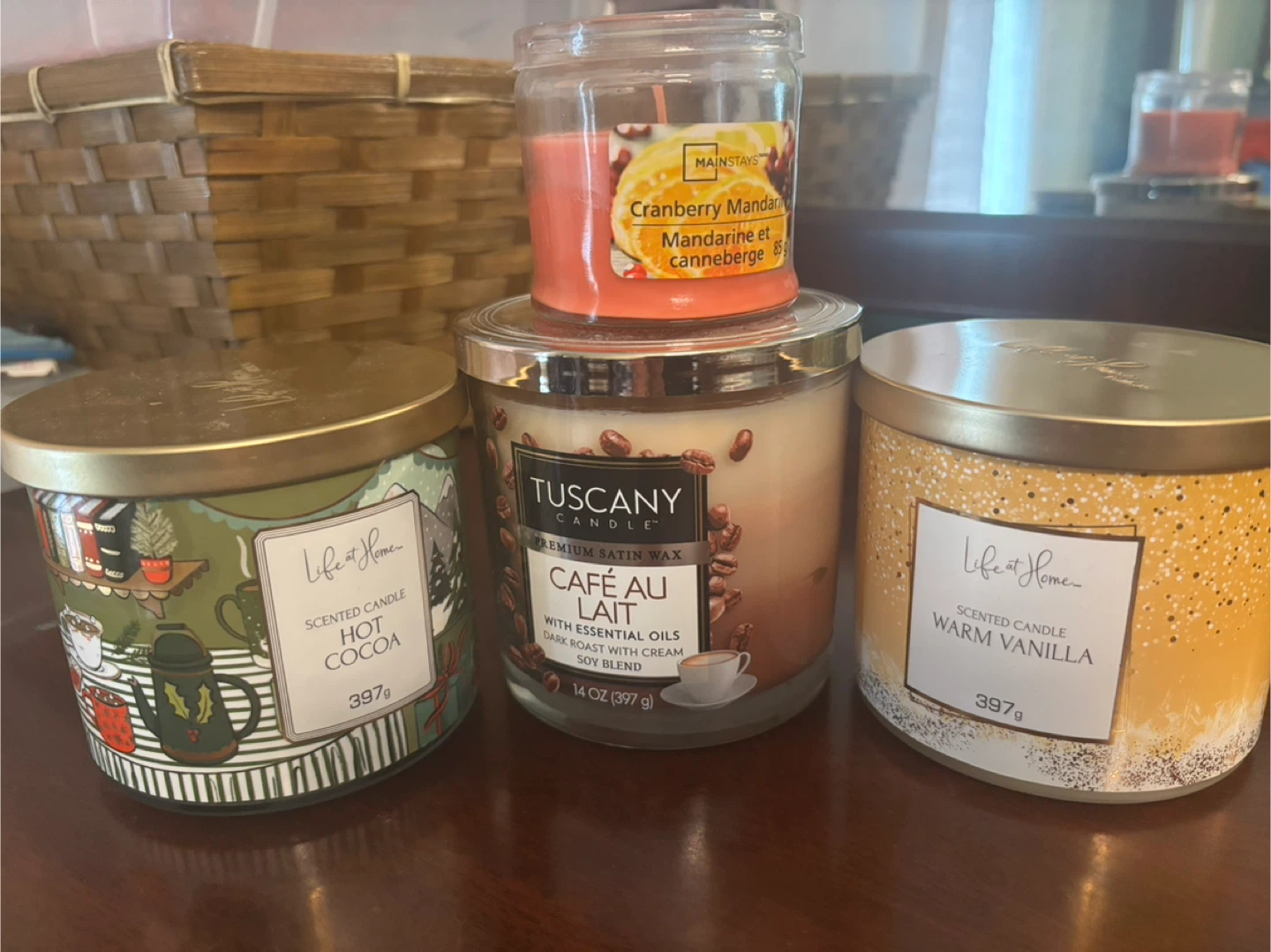 4 Scented Candles-New
