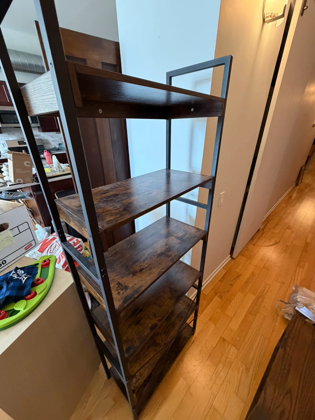 Rustic Brown 6 Tier Bookshelf - 23.6"W - photo 2