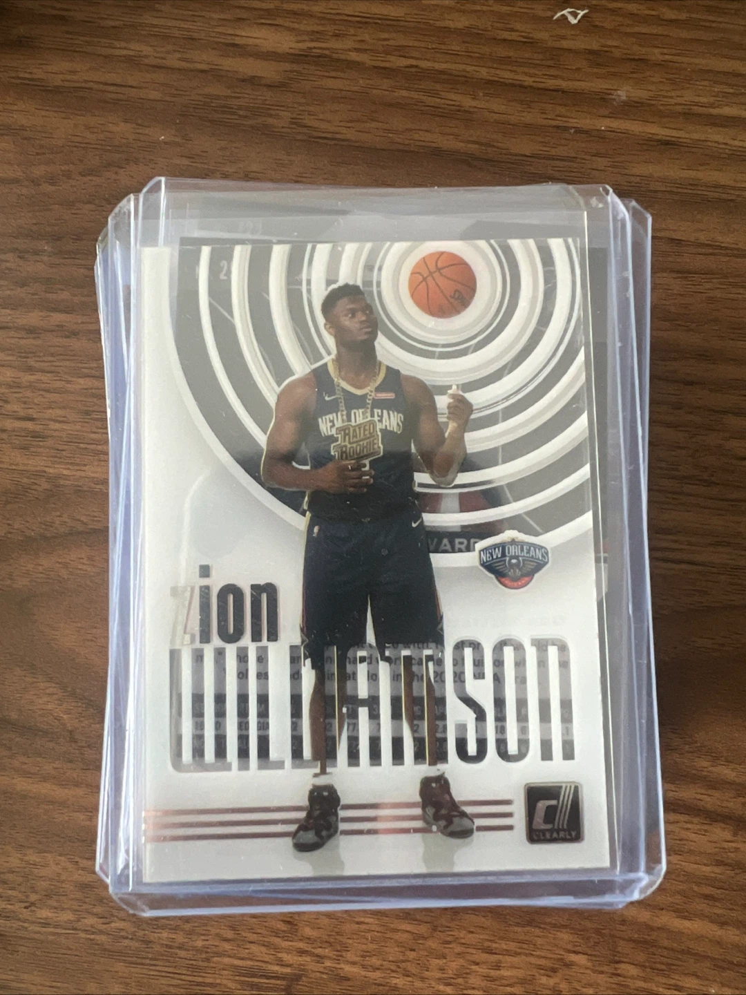 Zion Williamson 2019-20 Donruss Clearly Rookie Card
