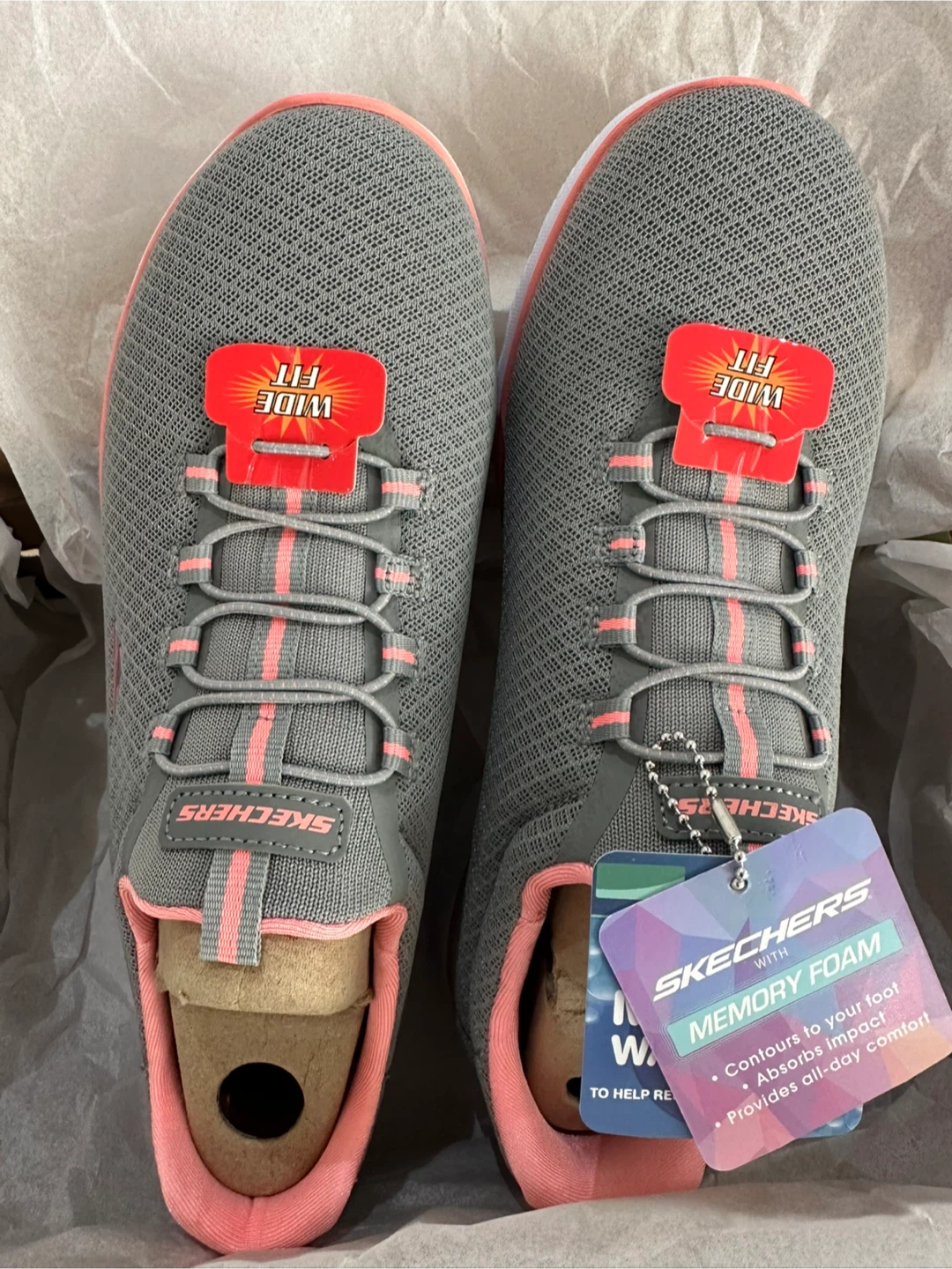 Skechers Women's 7.5 Wide Fit Memory Foam