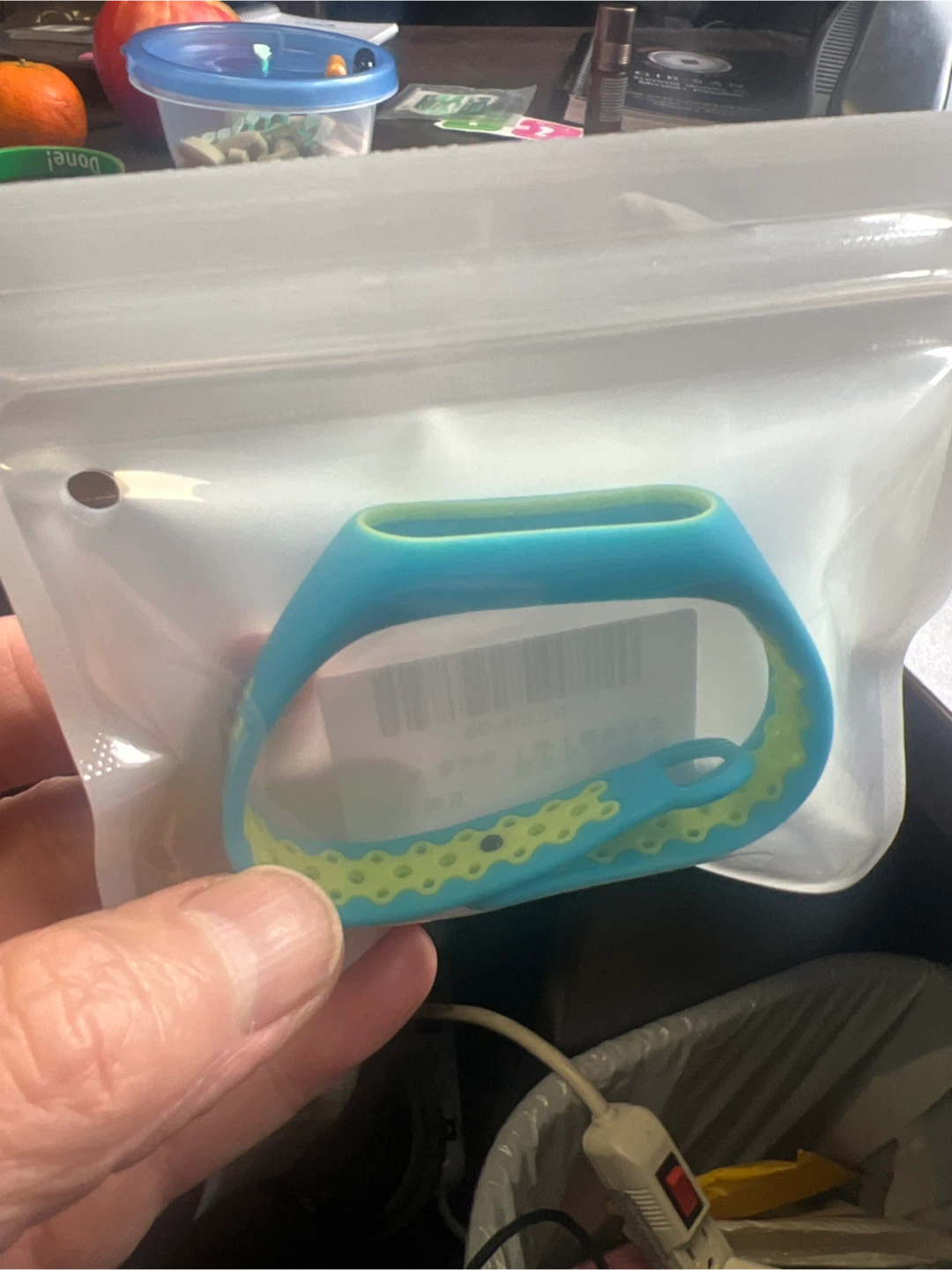 Blue and Green Smartwatch Band