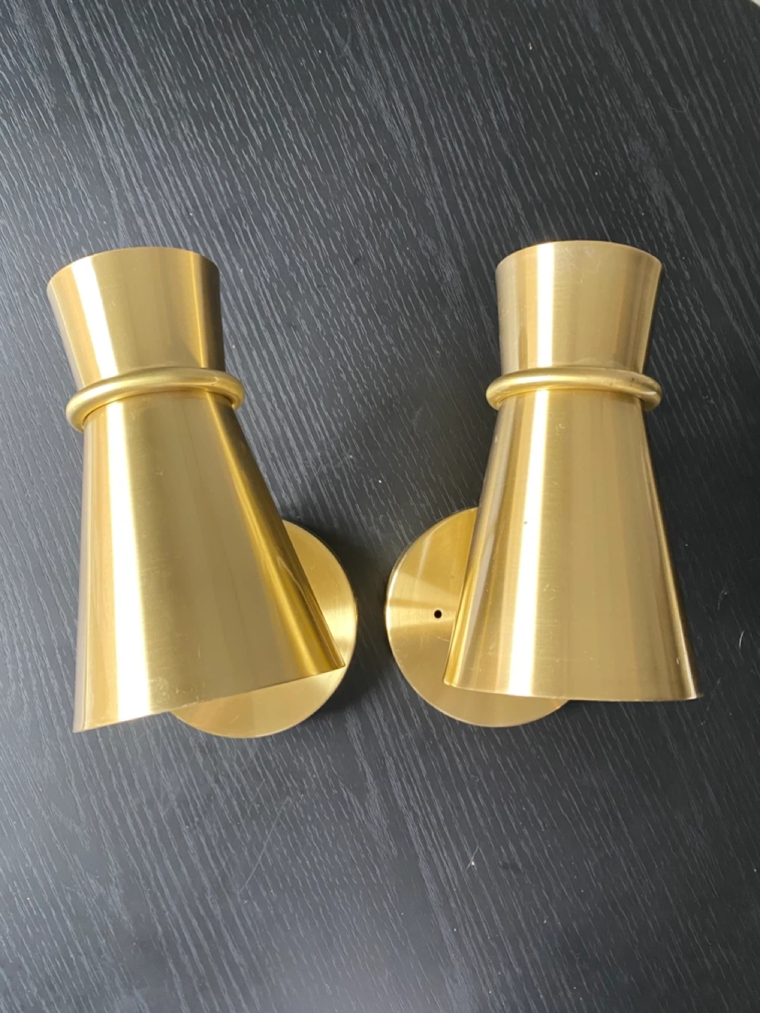 Brass Wall Sconces (battery operated) - photo 4