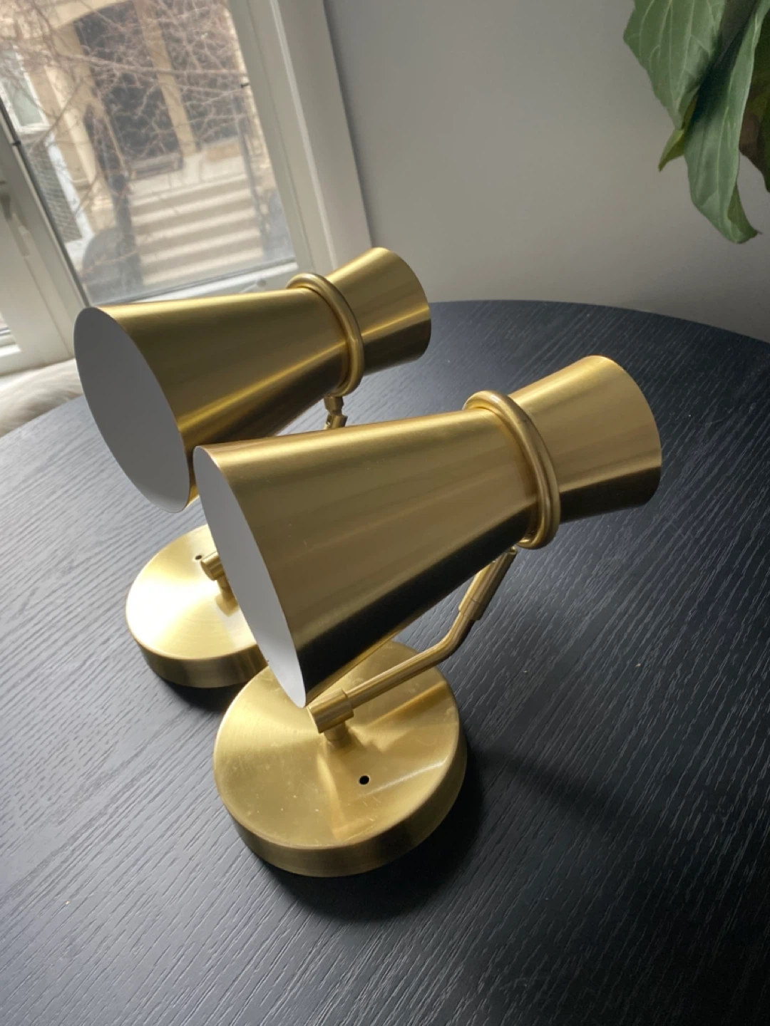 Brass Wall Sconces (battery operated) - photo 2