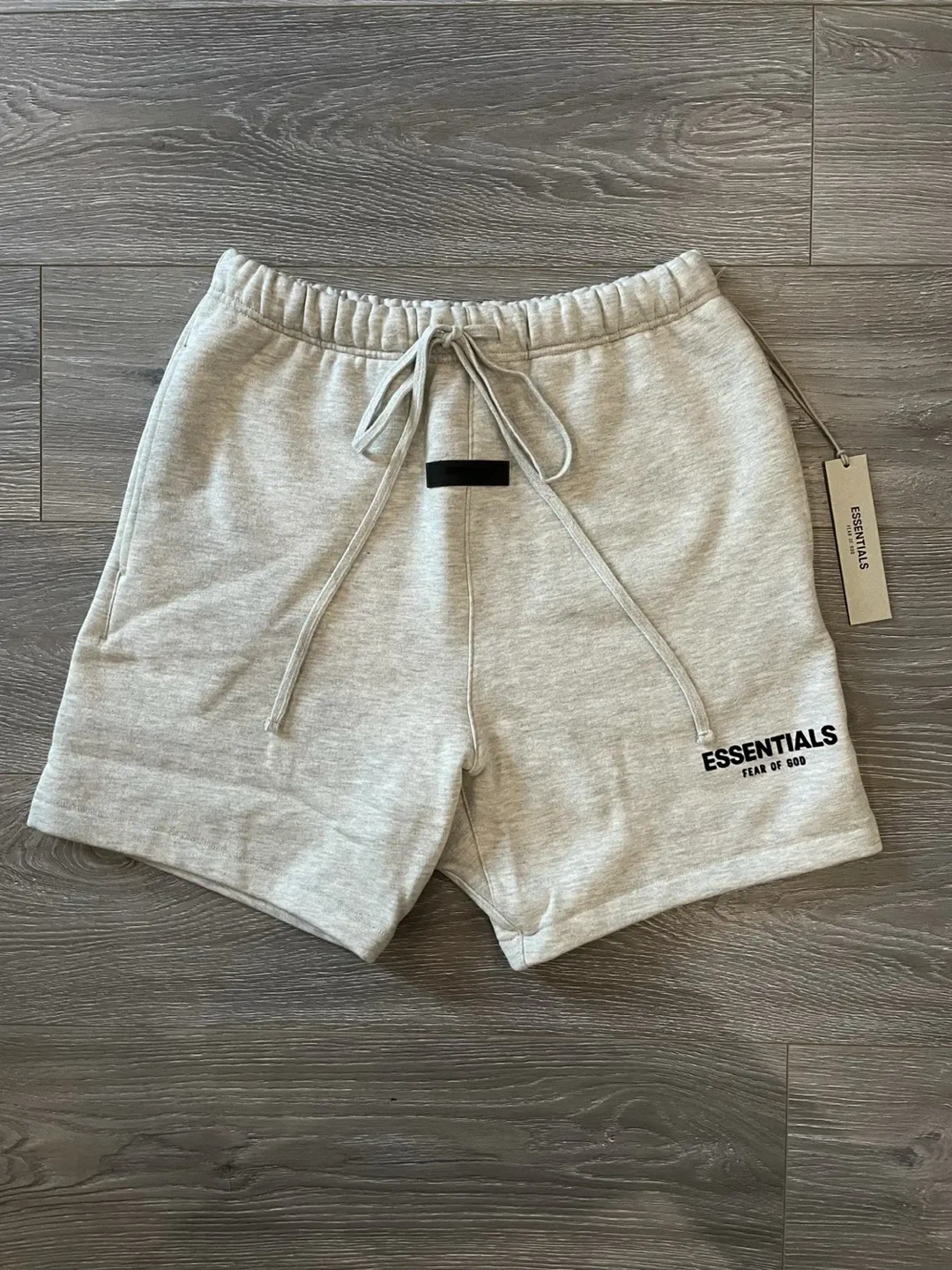 Essentials Light Oatmeal Shorts - photo 2