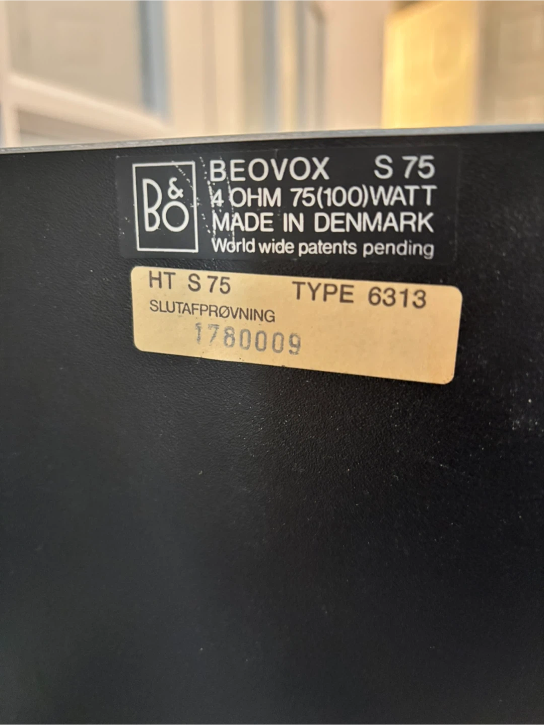 Bang & Olufsen Beovox S75 Speakers - photo 5