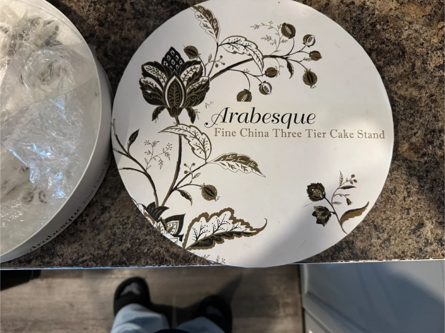 Arabesque Fine China Three Tier Cake Stand