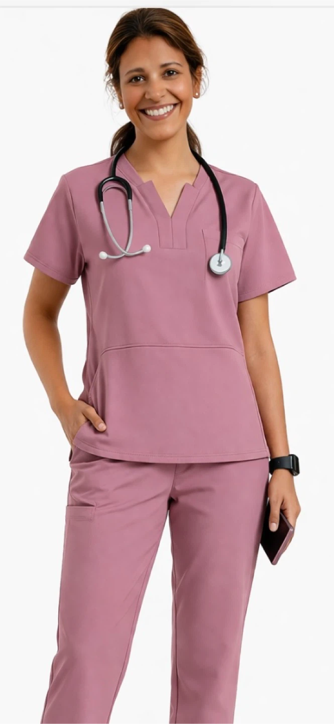 Women's Scrub Set - Dusty Rose - photo 3
