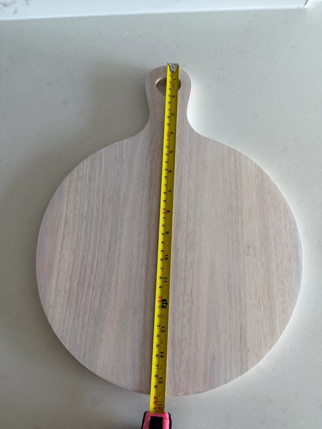 Round Wooden Serving Board with Heart Detail - photo 2