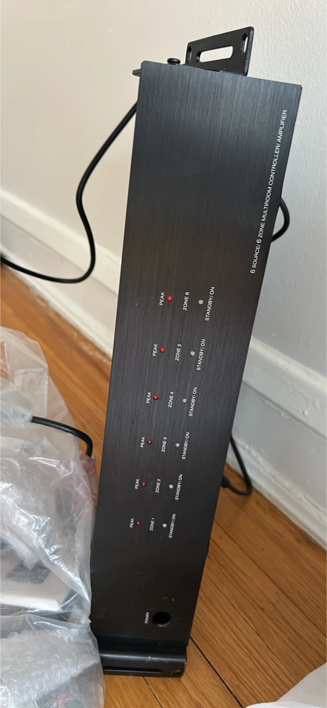 6 Source 6 Zone Multiroom Controller Amplifier with Wall Plates - photo 2