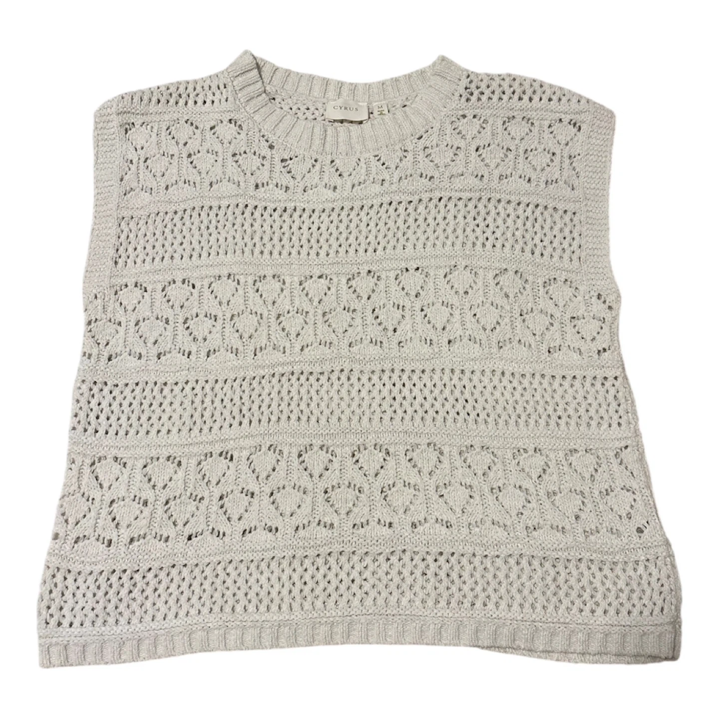 Cyrus Women's Cream Knit Sweater Size M