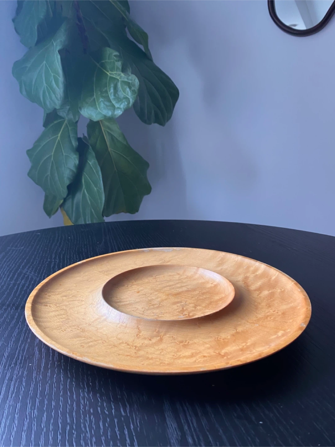 Vintage Leavitt’s of PEI Birdseye Maple Tidbit Tray - photo 3
