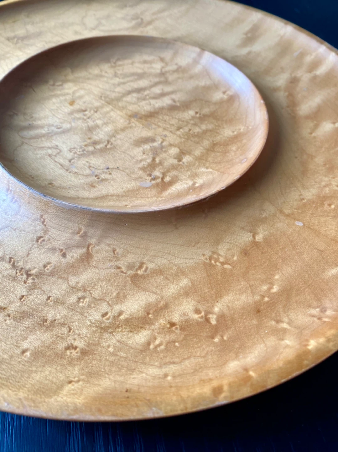 Vintage Leavitt’s of PEI Birdseye Maple Tidbit Tray