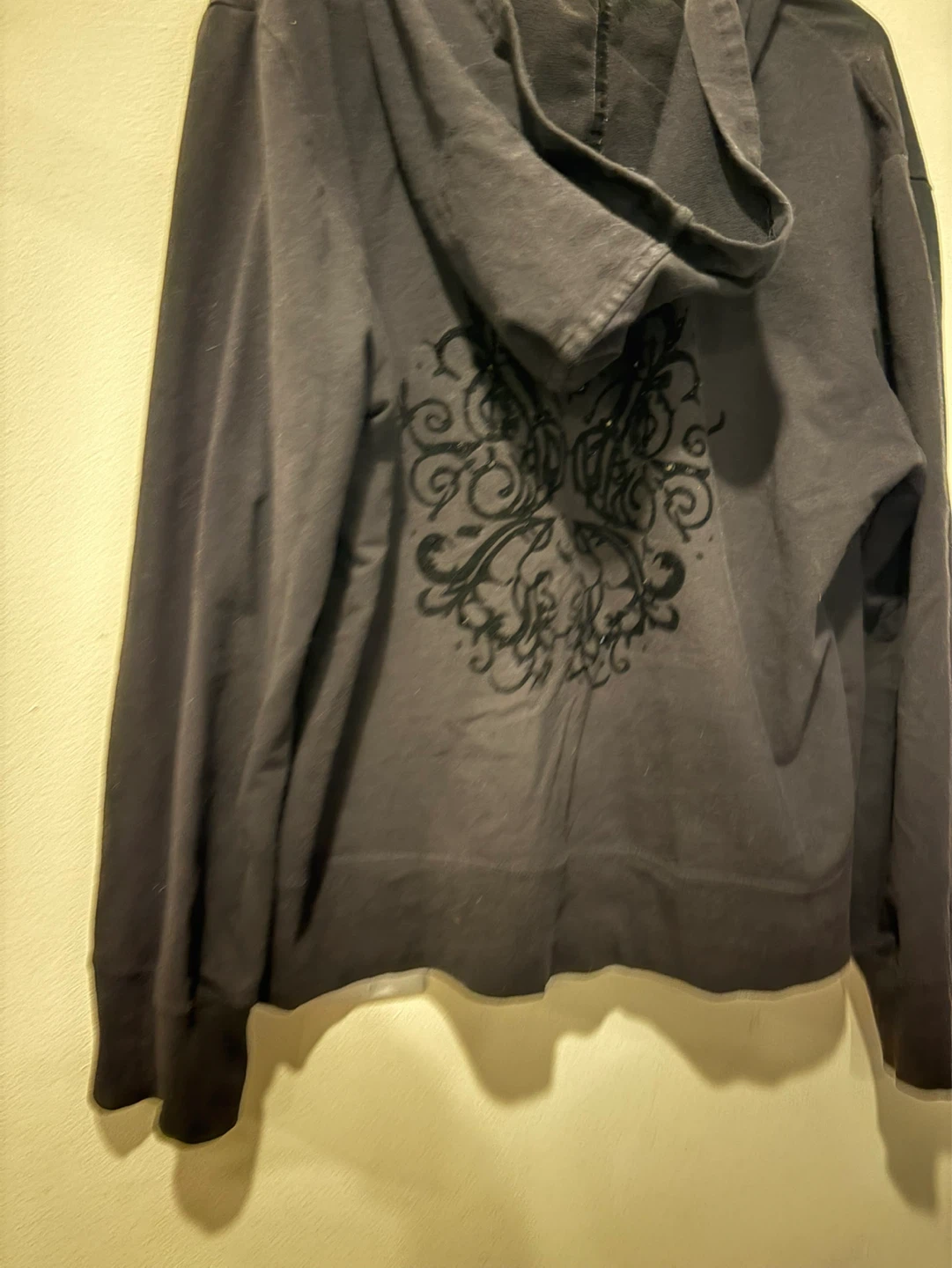 Large - Black Zip-Up Hoodie