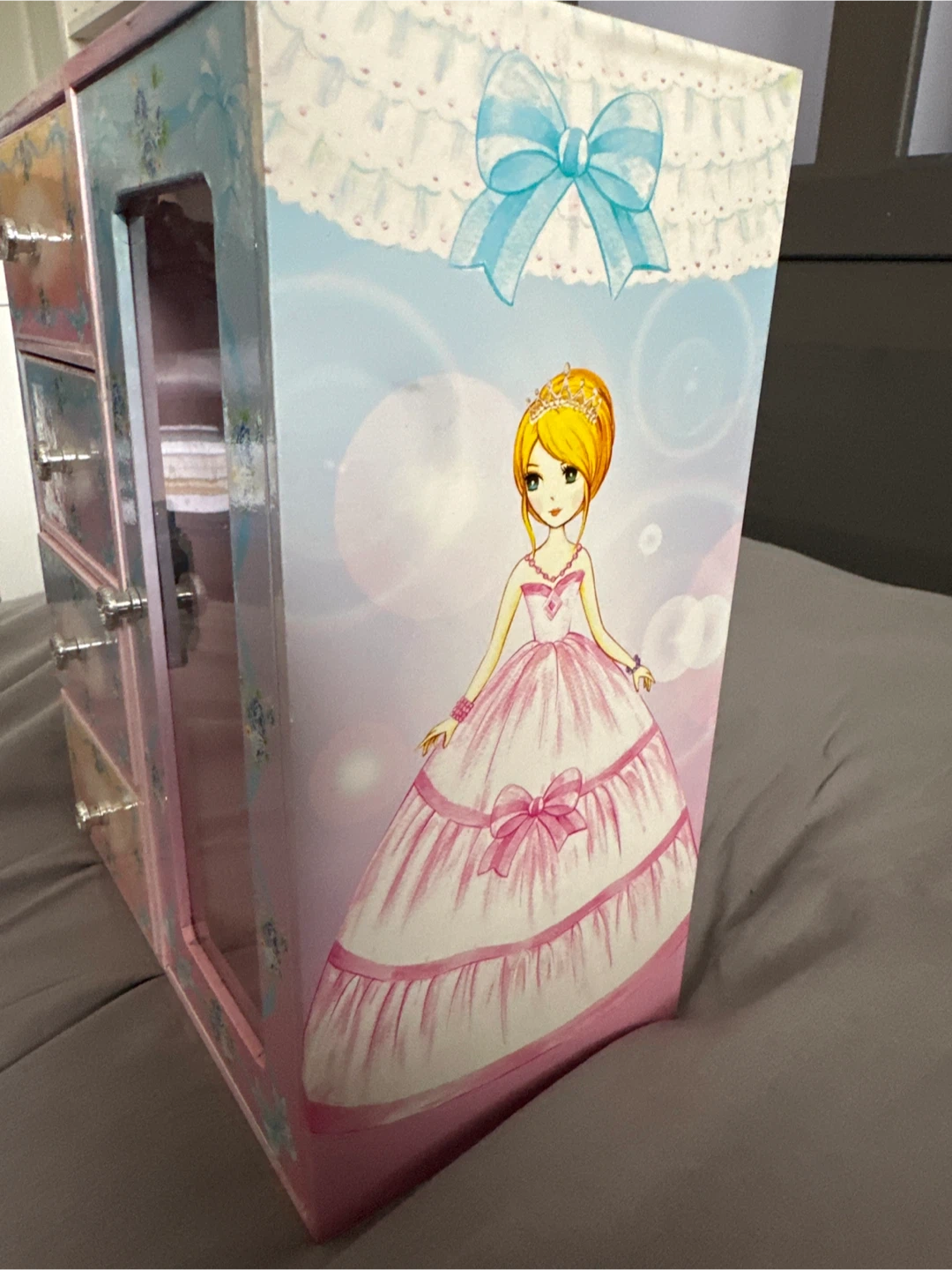 Kid’s Jewelry Box with Drawers and Wardrobe Compartment - photo 2