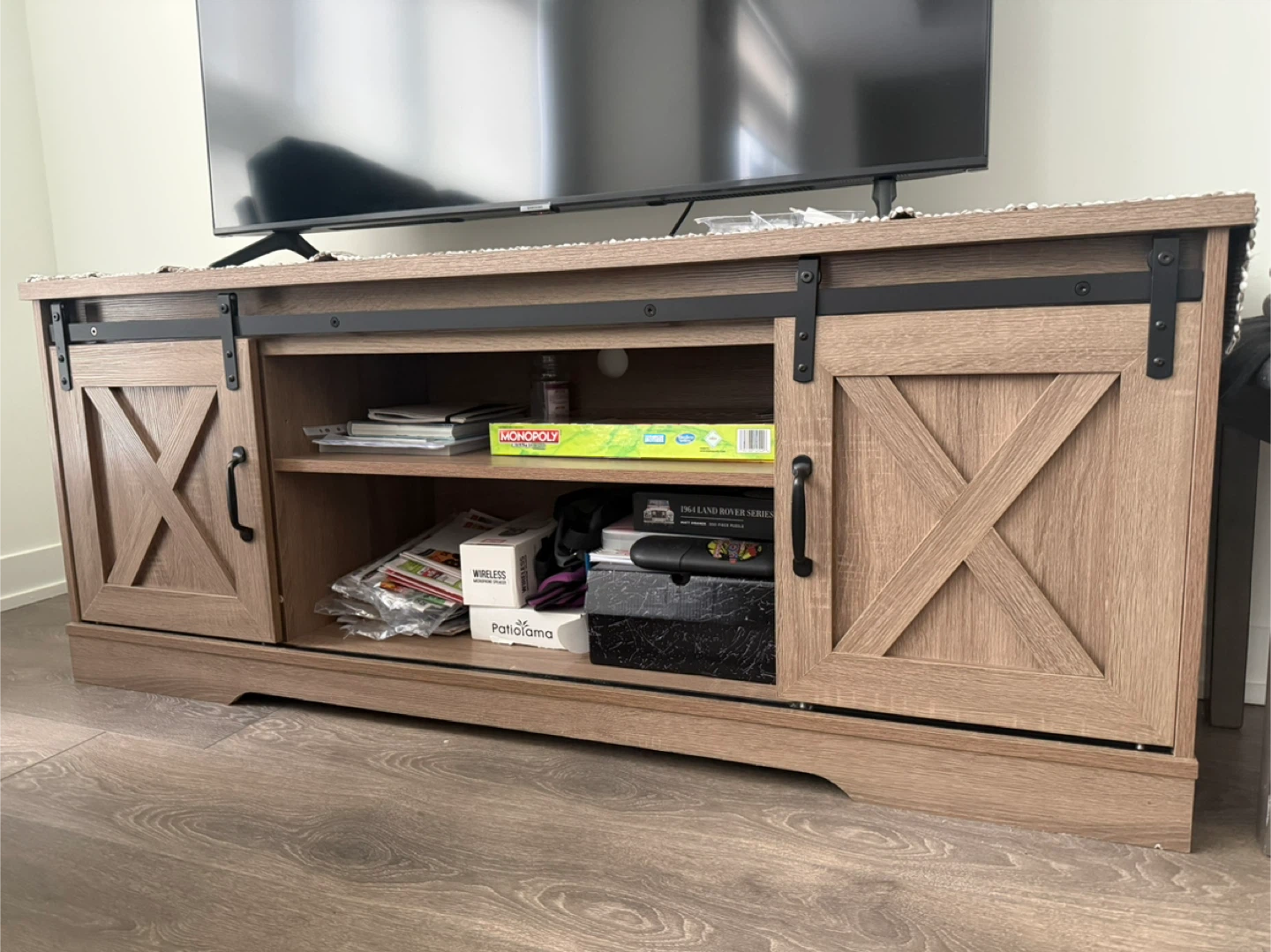 Wooden TV cabinet