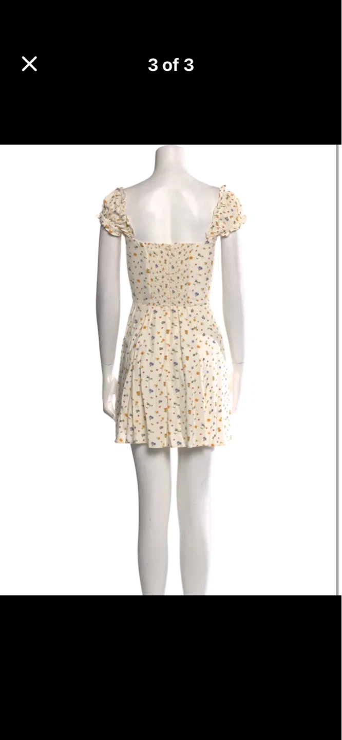 Brand New Reformation Pacey Dress Mini Size XS - photo 3