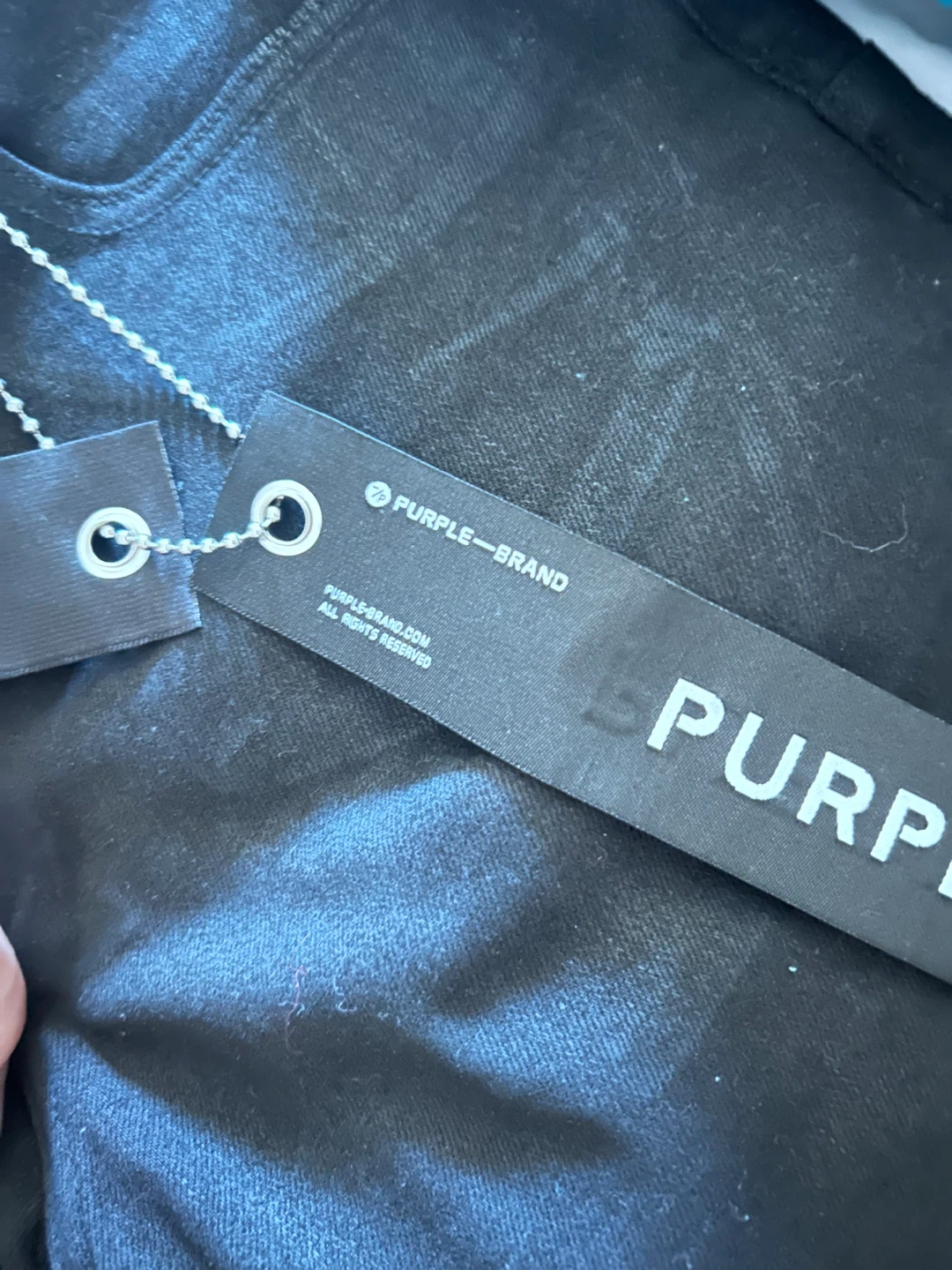 Purple Brand Black Denim Jeans - Size 34 - photo 4