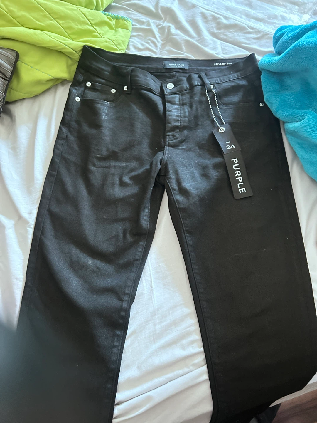 Purple Brand Black Denim Jeans - Size 34 - photo 3
