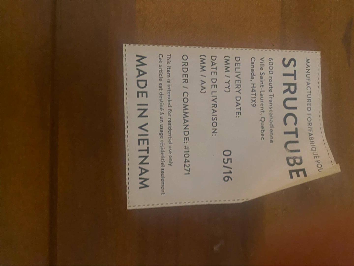 Structube Wood Dining Table - photo 3