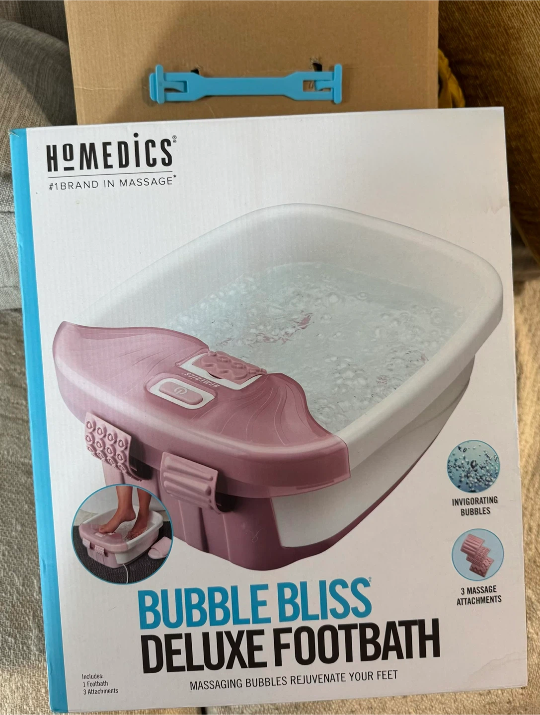 HoMedics Bubble Bliss Deluxe Foot Spa with Heat Maintenance - photo 2